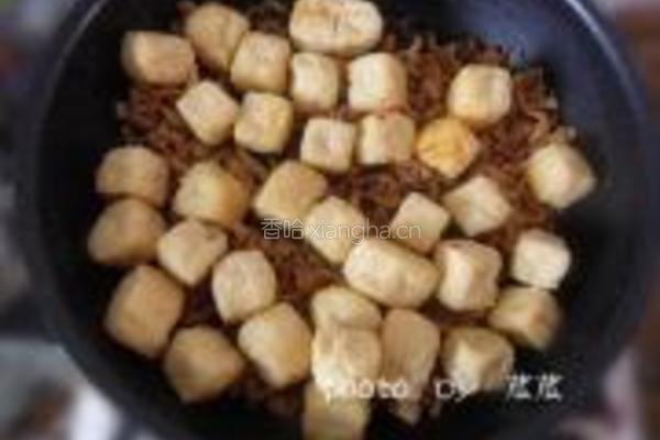 肉末豆腐泡的做法图解5