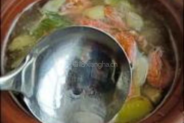 芋头豆腐鲜虾汤的做法图解5