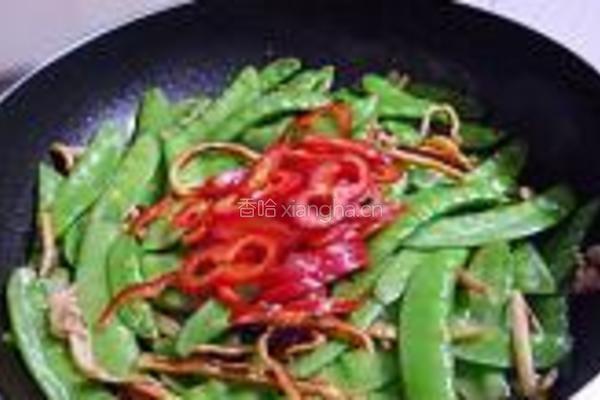 鱿鱼干炒荷兰豆的做法图解8