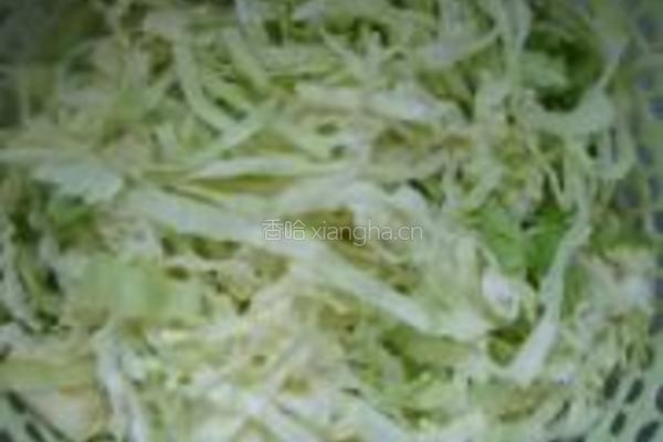 椰菜虾米炒粉丝的做法图解2