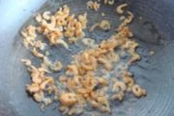 椰菜虾米炒粉丝的做法图解3