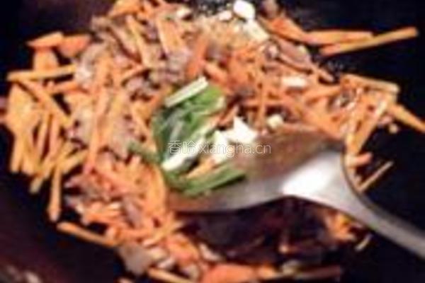 胡萝卜羊肉小炒的做法图解6