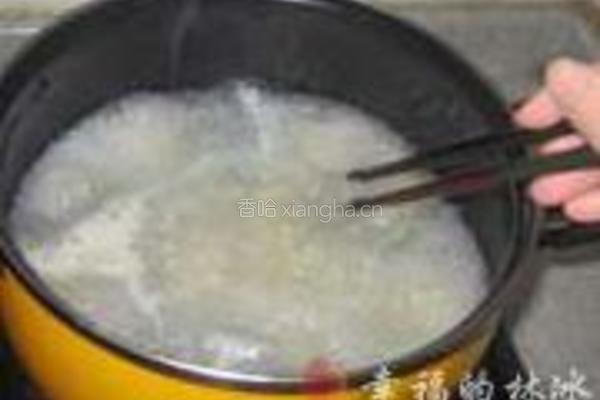 青菜瘦肉杂粮粥的做法图解6
