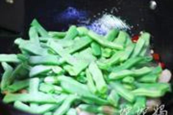 油渣炒四季豆的做法图解6