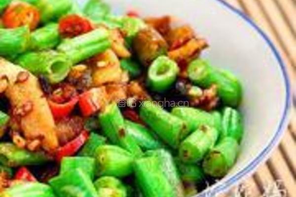 油渣炒四季豆的做法图解8