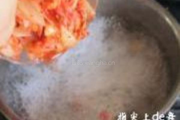 泡菜魔芋面的做法图解4