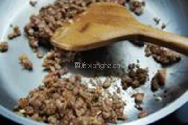榄菜肉末炒四季豆的做法图解5