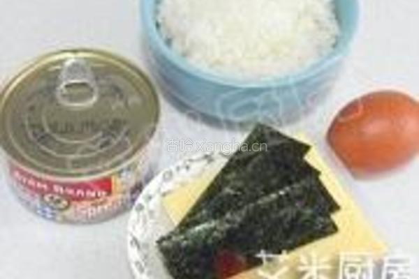 金枪鱼芝士饭团的做法图解1