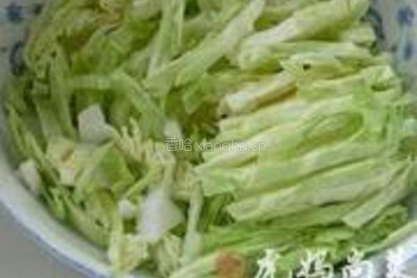 苞菜炒粉丝的做法图解1