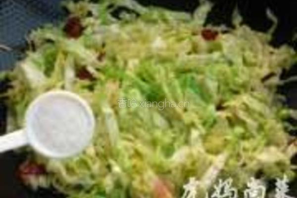 苞菜炒粉丝的做法图解7