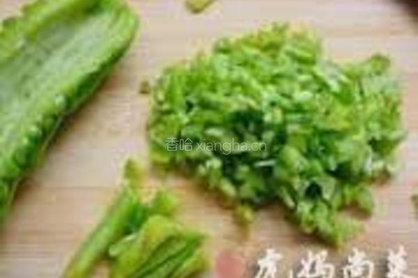 苦瓜鸡蛋的做法图解4