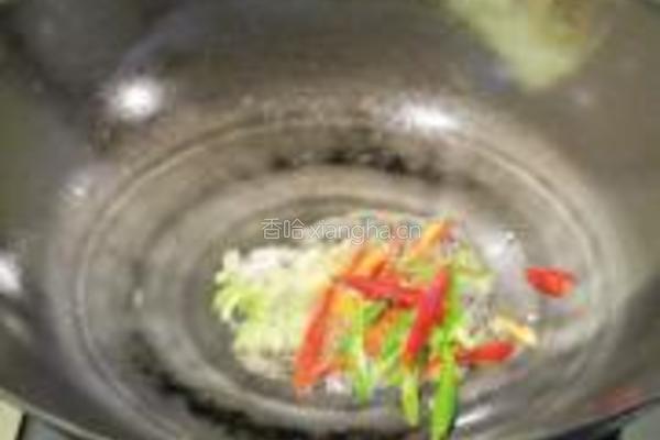 豆腐干炒扁豆的做法图解4