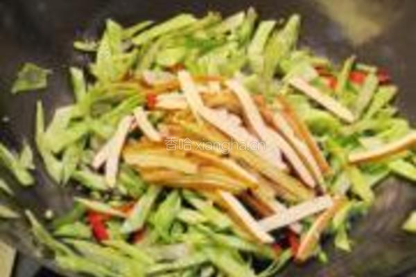 豆腐干炒扁豆的做法图解7