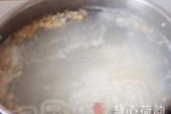 核桃枸杞大米粥的做法图解4