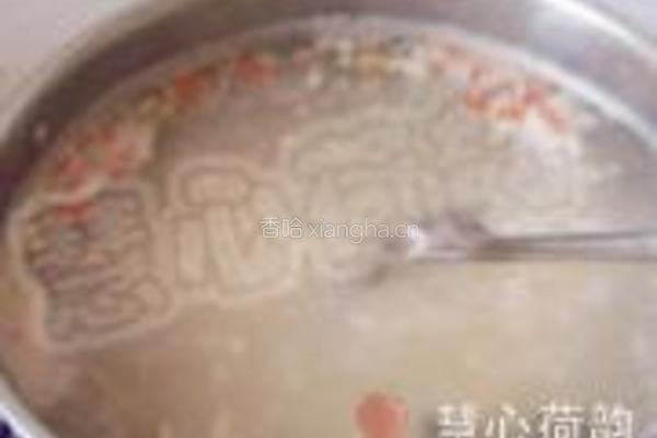核桃枸杞大米粥的做法图解7