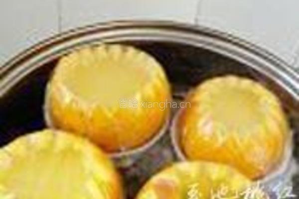 甜橙蒸蛋的做法图解6