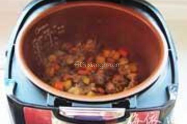 五谷杂粮羊肉抓饭的做法图解8