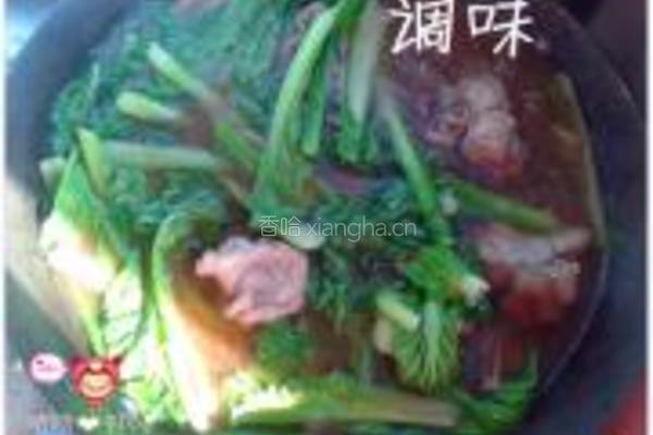 小白菜排骨酱汤的做法图解9