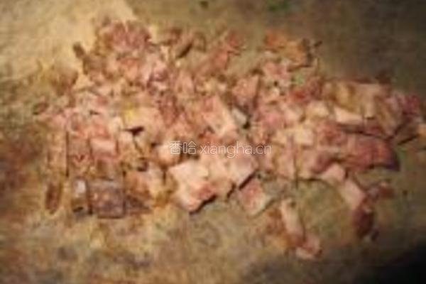 水萝卜炒腊肠的做法图解3