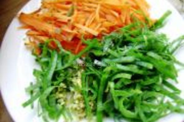 绿豆芽炒粉的做法图解3