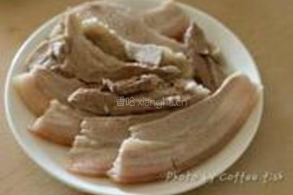 酸菜汆白肉的做法图解3