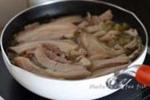 酸菜汆白肉的做法图解6