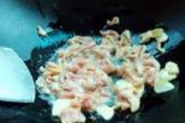 佛水瓜炒肉片的做法图解5