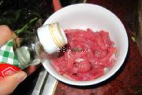 牛肉炒韭苔的做法图解3