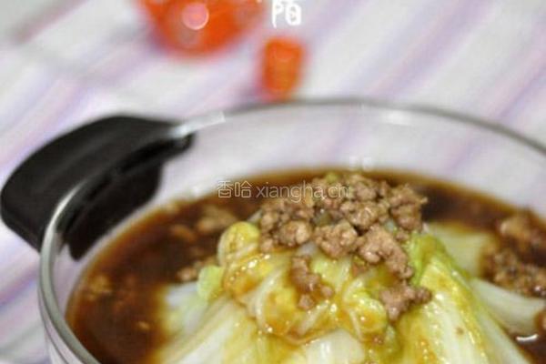 肉末蚝汁娃娃菜