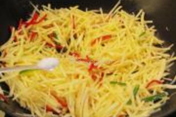 土豆丝炒豆腐干的做法图解7