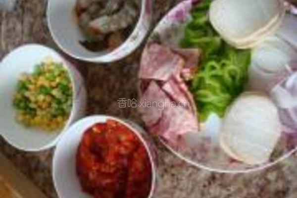 杏鲍菇披萨的做法图解3