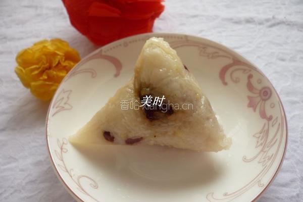 红豆花生蜜枣粽
