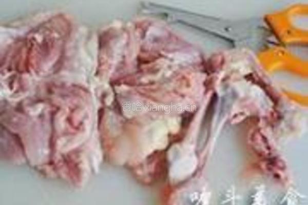 金瓜糯米鸡的做法图解1