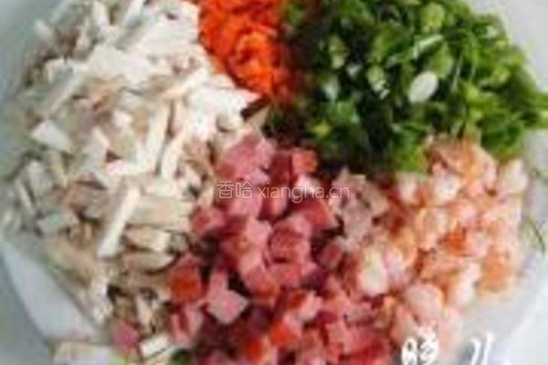 虾仁鸡蛋饼的做法图解4