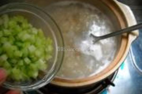 芹菜香菇粥的做法图解6