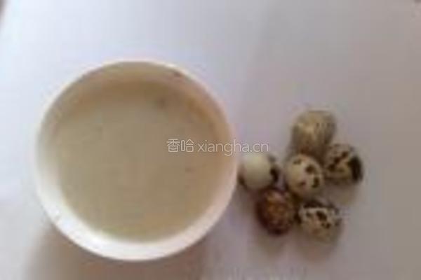 骨头汤鹌鹑蛋羹的做法图解1