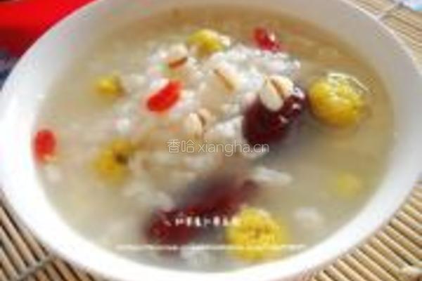 红枣薏仁菊花粥的做法图解7