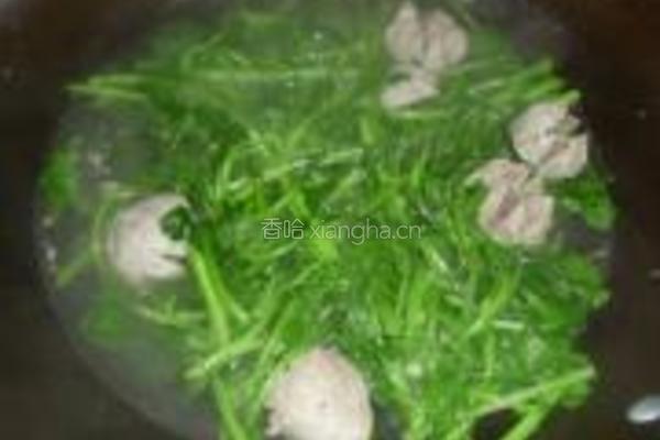 西洋菜牛肉丸汤的做法图解9