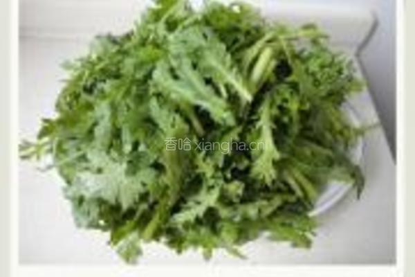 素炒茼蒿的做法图解1