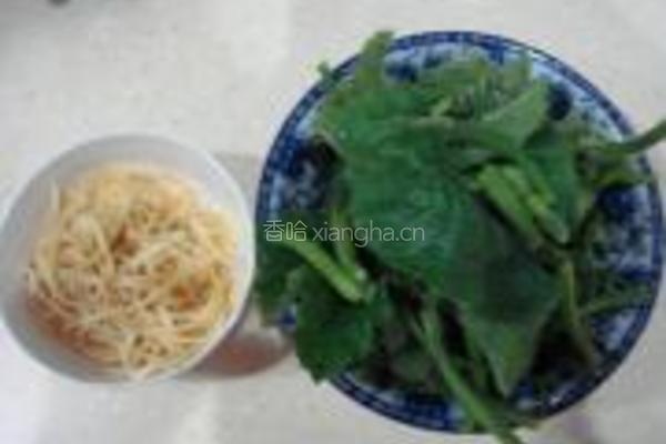南瓜苗肉丸汤的做法图解2