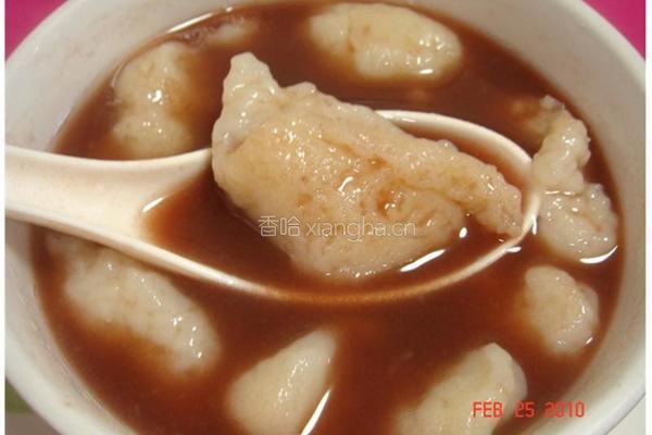 红豆沙煮面砣砣