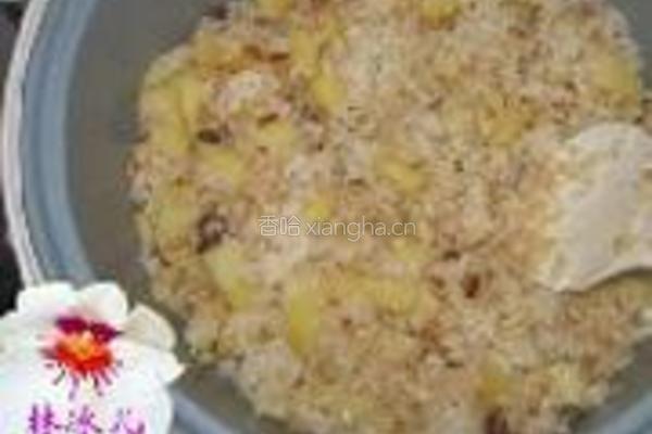 腊肉土豆焖饭的做法图解5