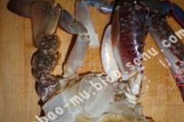 泡菜粉丝蒸梭子蟹的做法图解4