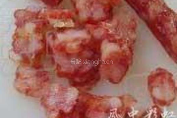 腊肠糙米饭的做法图解2
