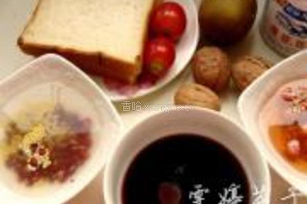 十色紫米核桃奶露的做法图解1