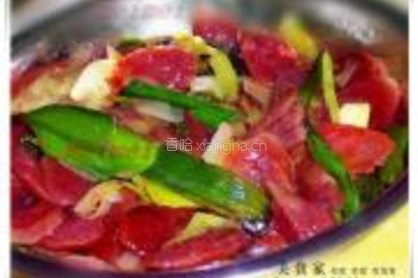 蒜苗腊肠的做法图解5
