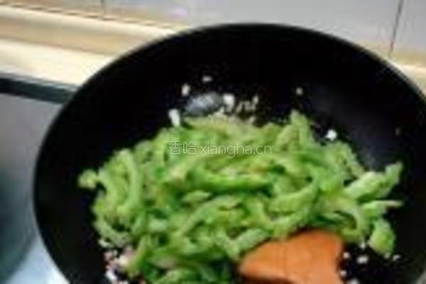 肉末炒苦瓜的做法图解6