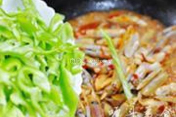 辣椒炒蛏子的做法图解5