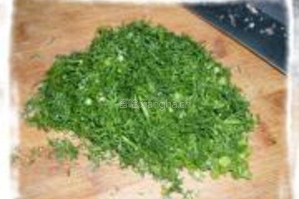 茴香猪肉酿油果的做法图解2