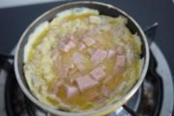 午餐肉煎蛋饼的做法图解3